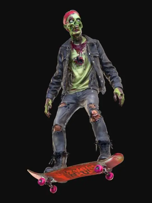 3D model for Punk skater zombie with an attitude
, #Halloween2025#