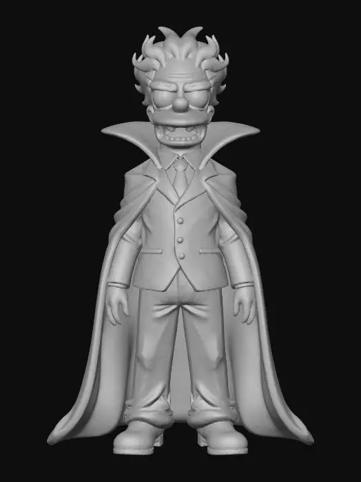 3D model for Ultra realistic Homer Simpson vampire, #Halloween2025#