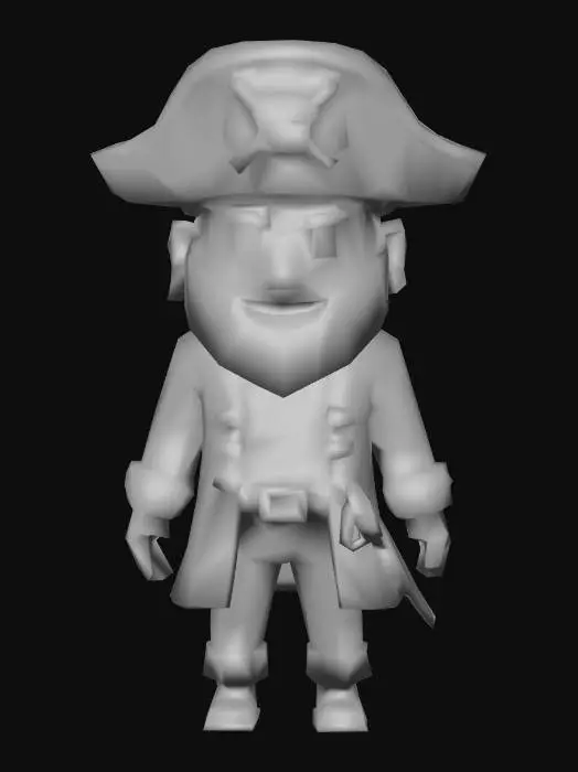 3D model for Pirate Captain, #Halloween2025#