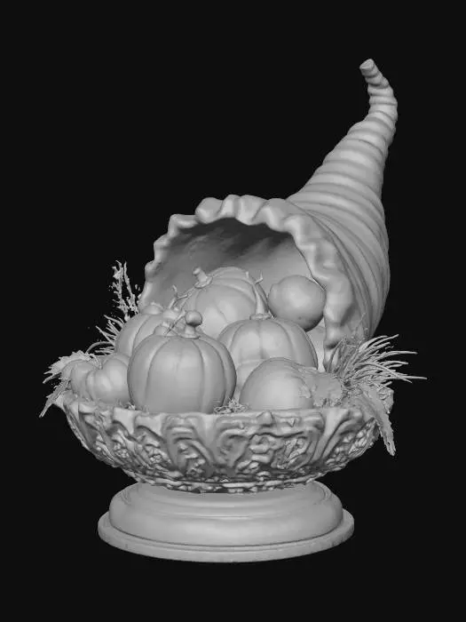 3D model for Thanksgiving Cornucopia 3D model, game ready, #Thanksgiving#