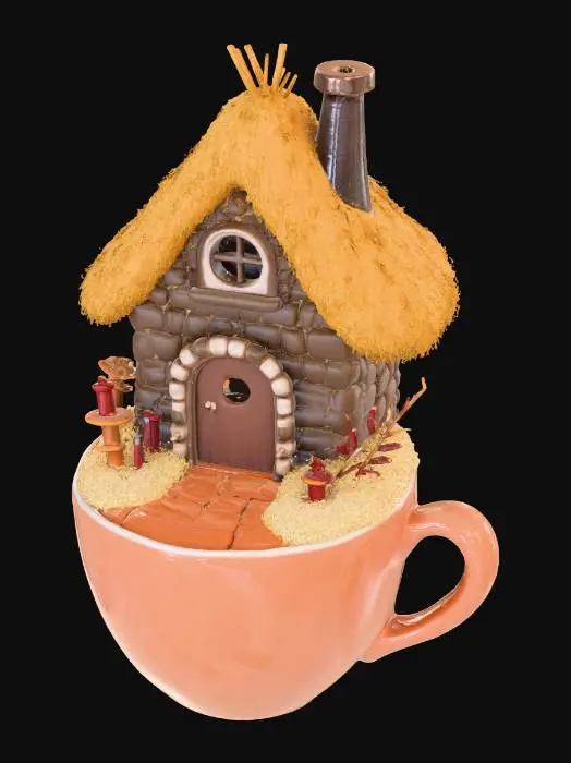 3D model for Gnome house in a Coffee cup, #Christmas2025#