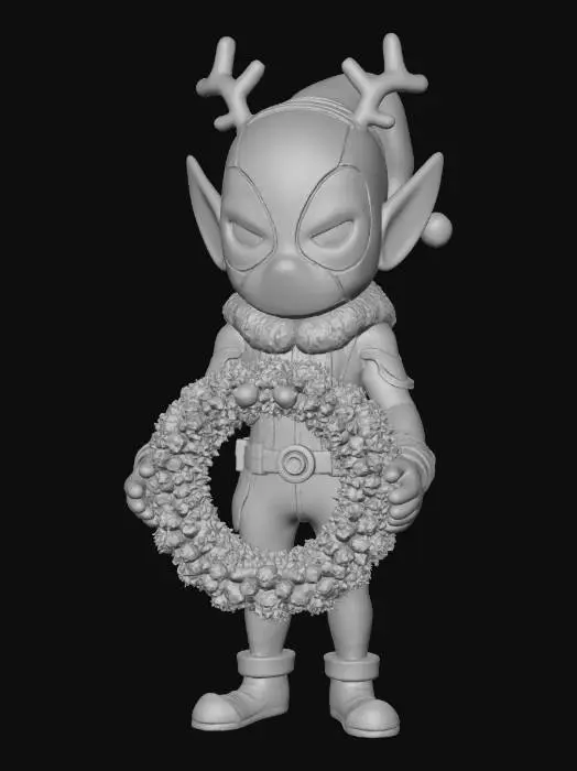 3D model for Deadpool Sant's elf, #Christmas2025#