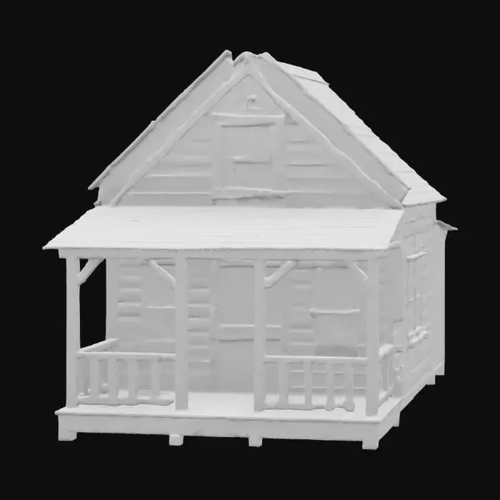 3D model for old west home, 1800's
