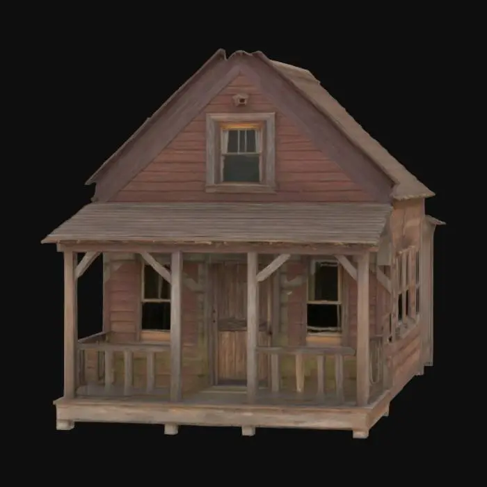 3D model for old west home, 1800's