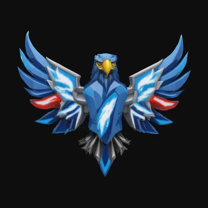 3D model for #emblem#,  Electric Super powerful eagle emblem