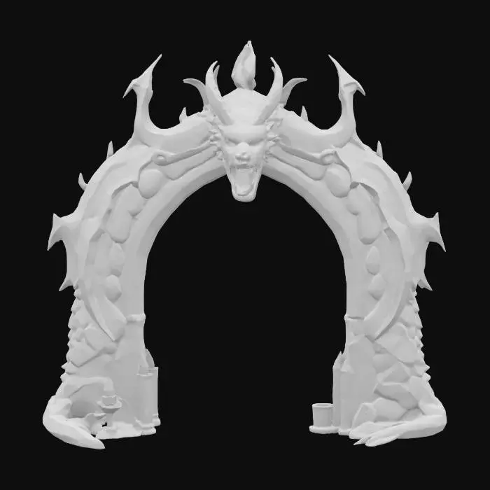 3D model for Dragon's Gateway, #arch#