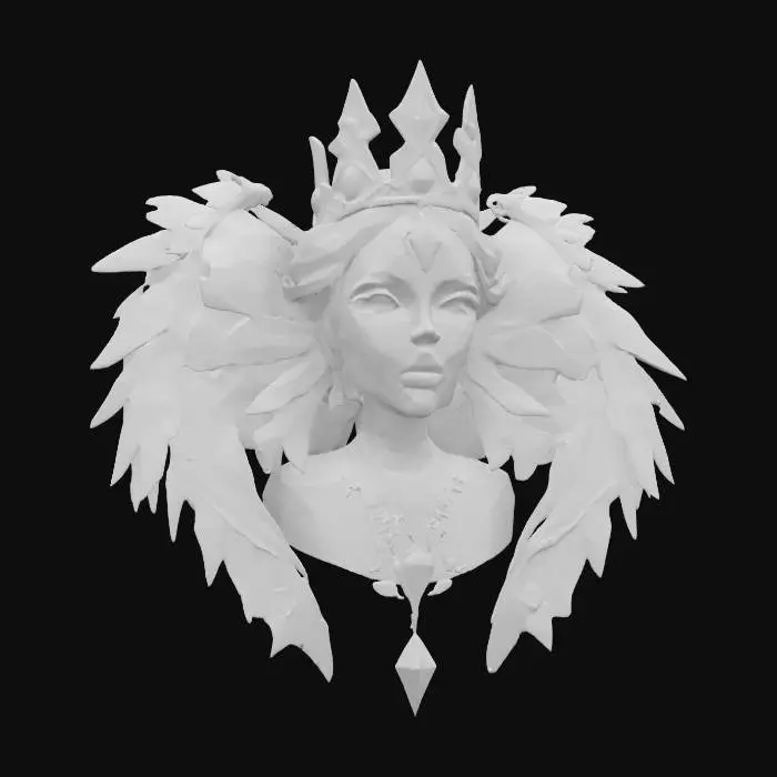 3D model for Celestial Empress, #SketchTo3D#