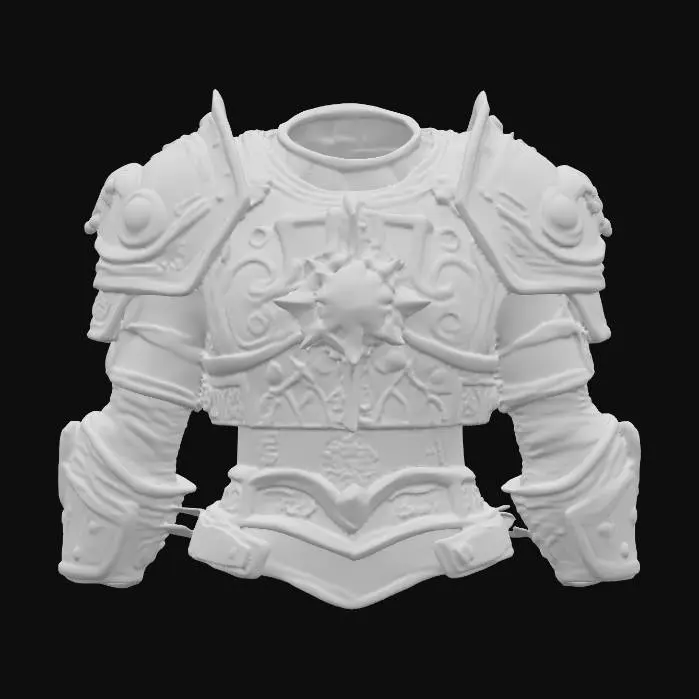3D model for Warcraft style, brand new warrior chest armor