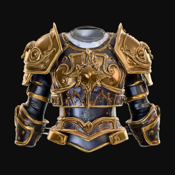 3D model for Warcraft style, brand new warrior chest armor