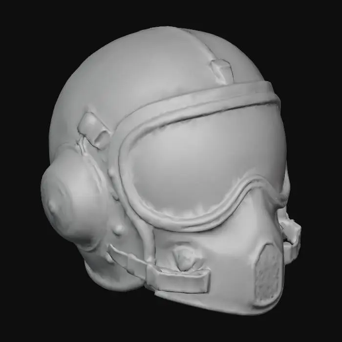 3D model for fighter pilot veteran's helmet