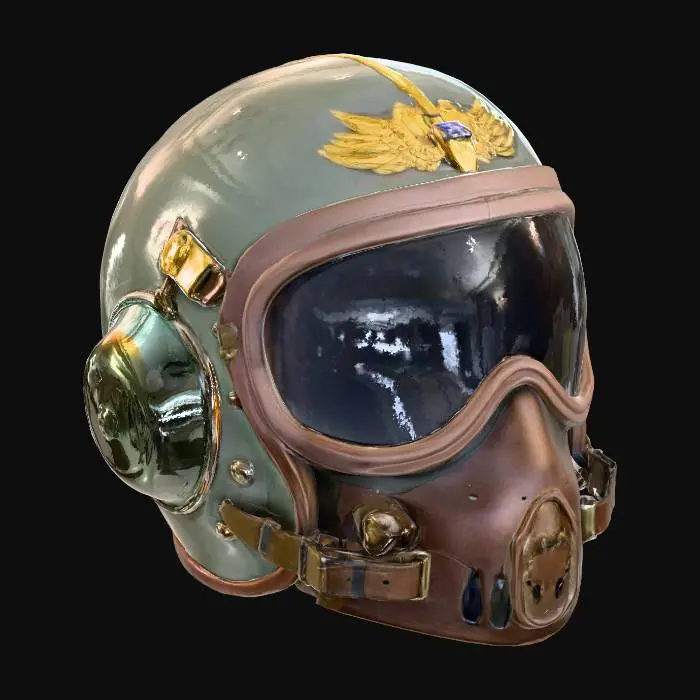 3D model for fighter pilot veteran's helmet