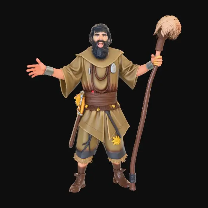 3D model for cave man, pilgrim, #Thanksgiving#