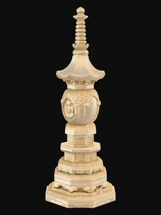 3D model for Serene Stone Pagoda