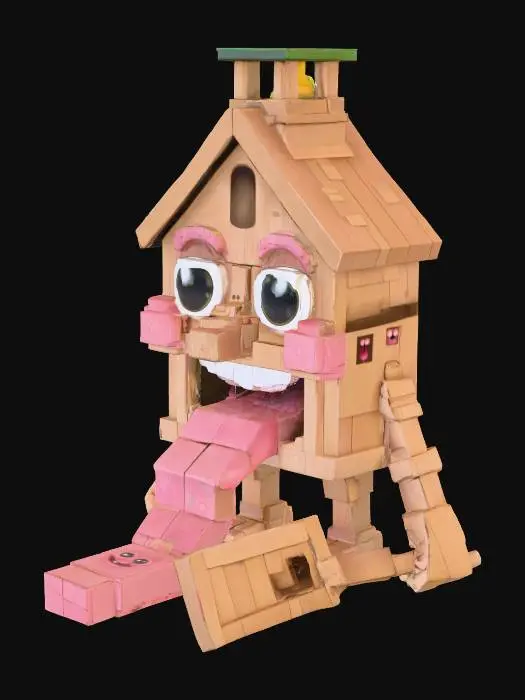 3D model for House Monster with a Tongue Slide