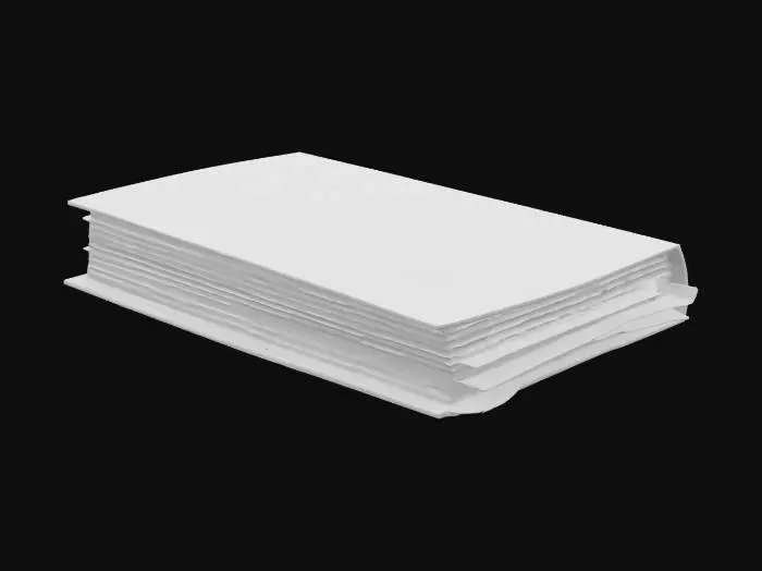 3D model for 게임 판타지에 나오는 종교의 성서.
닫혀있는 상태, 흰색 바탕에 금색 테두리로 된 책의 커버, 고급스러운 종이 재질