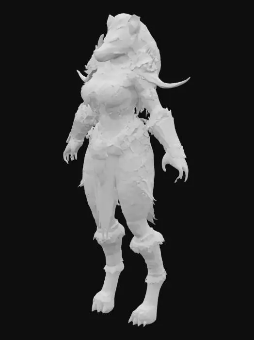 3D model for Gnoll_Captain