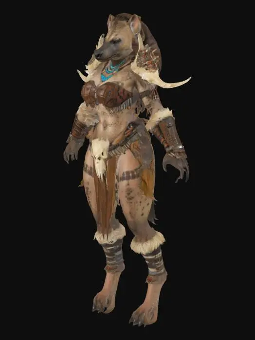 3D model for Gnoll_Captain