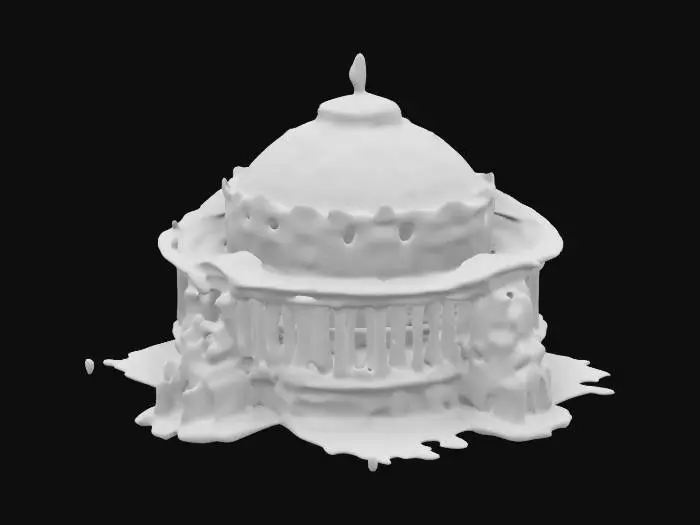 3D model for Palace of Fine Arts Exhibit 1900s