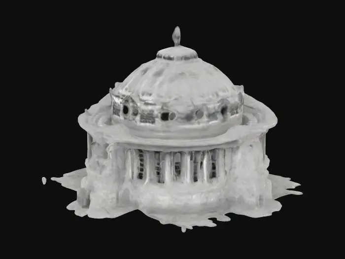 3D model for Palace of Fine Arts Exhibit 1900s
