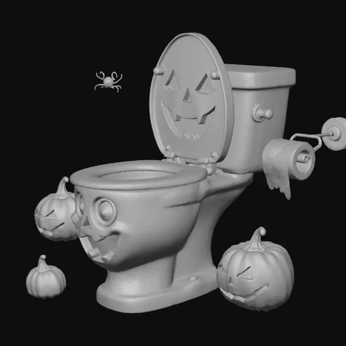 3D model for Haunted Throne, #Halloween2025#