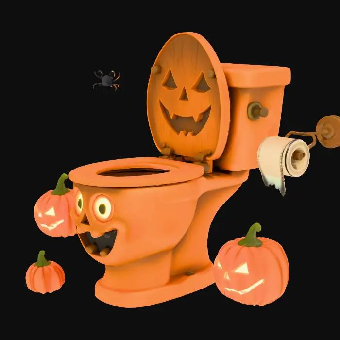 3D model for Haunted Throne, #Halloween2025#