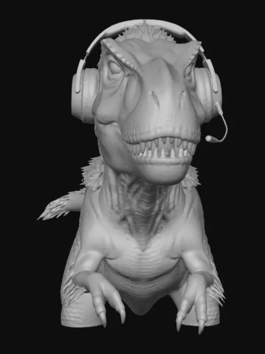 3D model for Gamer Dinosaur