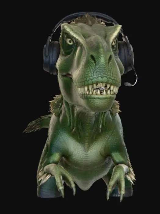 3D model for Gamer Dinosaur