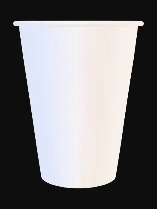 3D model for Create a 3D printable tapered cup for FDM printing.
Height: 76.2 mm.
Bottom outer diameter: 40.64 mm.
Top outer diameter: 48 mm.
Wall thickness: 2.5 mm uniform thickness.
Flat bottom with 3 mm solid base thickness.
Add a slightly thicker rim lip at the top: 3 mm tall and 3 mm wider than the top diameter.
The model must be hollow inside.
Clean smooth geometry.
No textures.
No surface details.
Manifold solid suitable for STL export and 3D printing.
Engineering style, simple geometry, no artistic deformation.