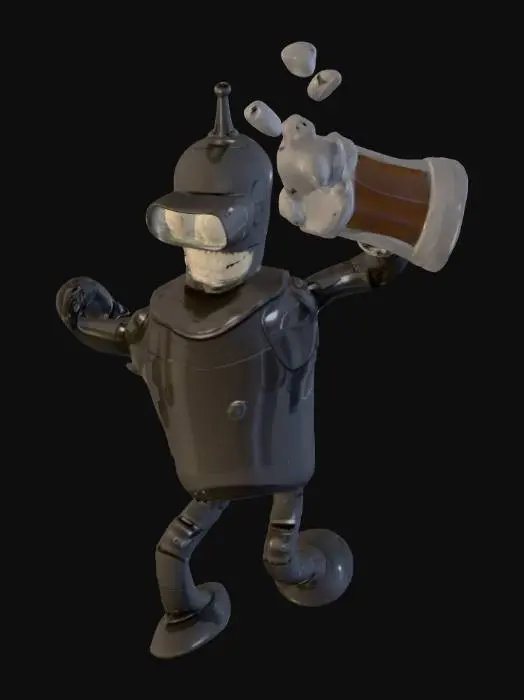 3D model for Smoking, Drinking Bender 