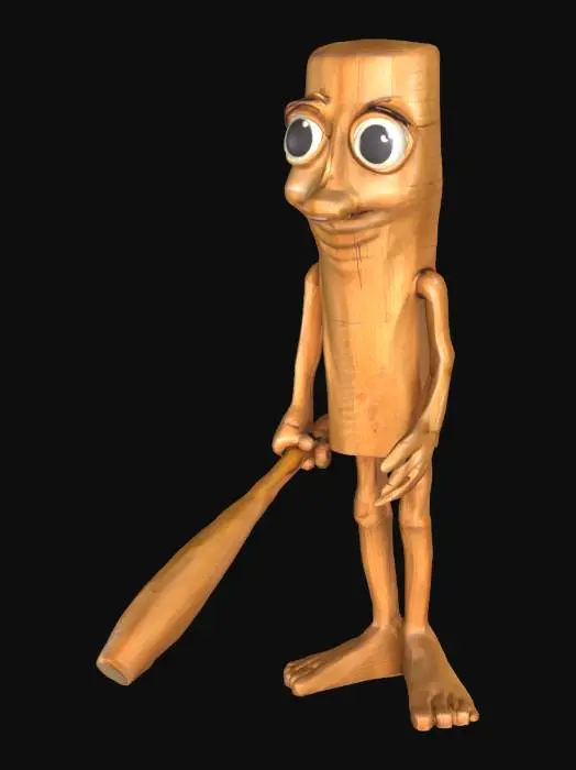 3D model for Bat Buddy tung tung tung sahur