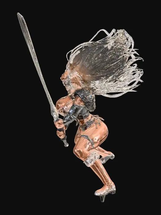 3D model for Fierce Warrior Unleashed
