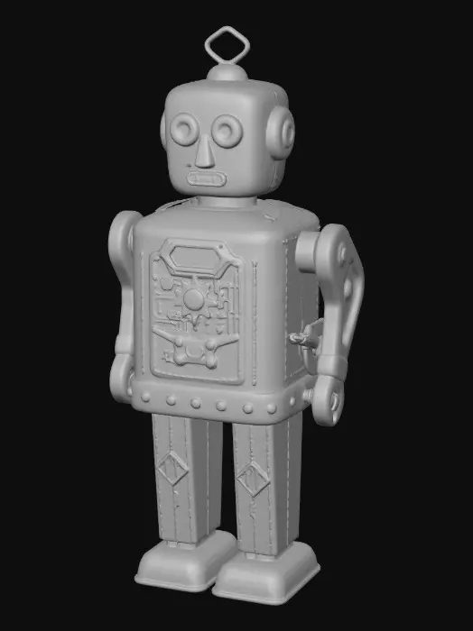 3D model for Retro Robot Display