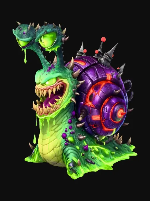 3D model for Neon Slimebound Behemoth