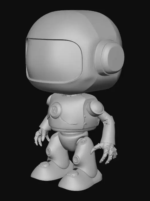 3D model for Bubblegum Byte Bot