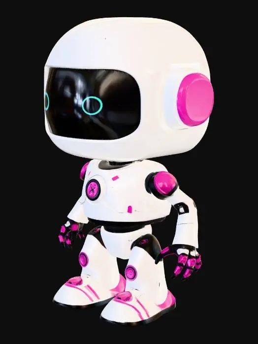 3D model for Bubblegum Byte Bot