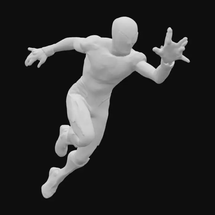 3D model for Ein Superheld aus dem Marvel Universum der ein roten anzug hat mit sehr vielen details und technologie, wo seine superkraft schnelligkeit und superstärke ist. Der anzug soll ähnlich wie iron spider aus dem mcu sein und wie vom the flash