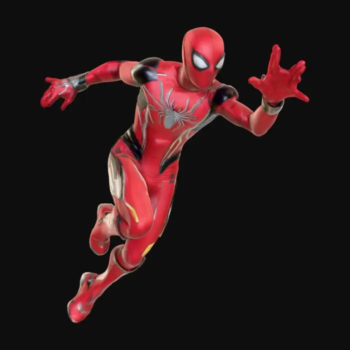 3D model for Ein Superheld aus dem Marvel Universum der ein roten anzug hat mit sehr vielen details und technologie, wo seine superkraft schnelligkeit und superstärke ist. Der anzug soll ähnlich wie iron spider aus dem mcu sein und wie vom the flash