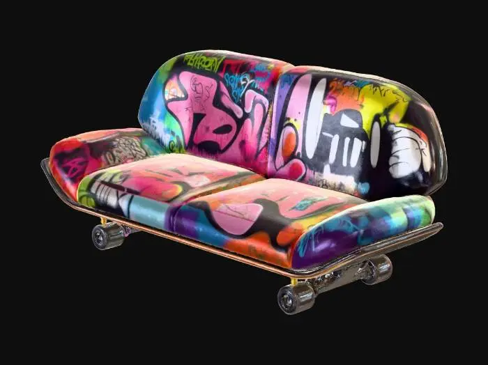 3D model for Graffiti Skate Sofa