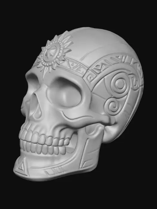3D model for Ornate Crystal Skull