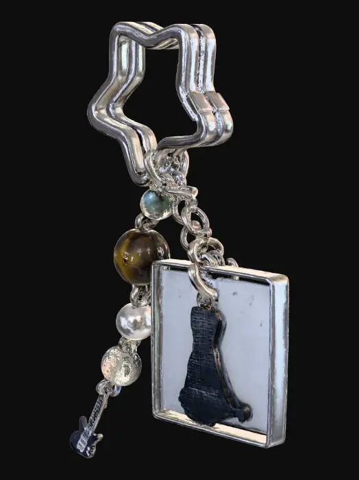 3D model for Starry Guitar Keychain