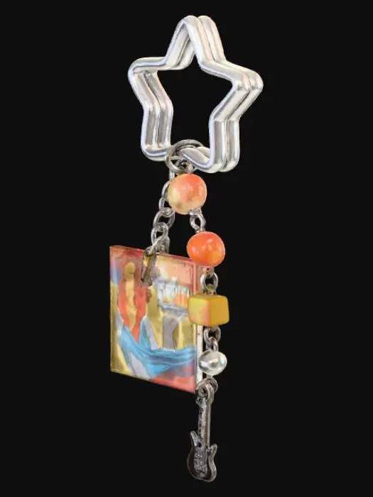3D model for Retro Charm Keychain
