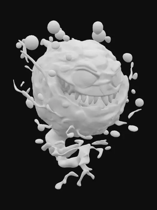 3D model for Splat Monster