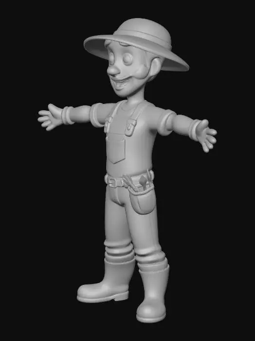 3D model for Farmer with Open Arms