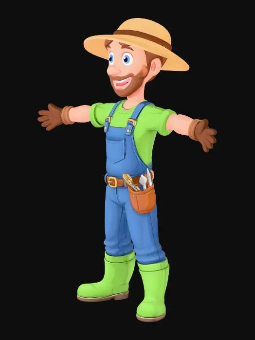 3D model for Farmer with Open Arms