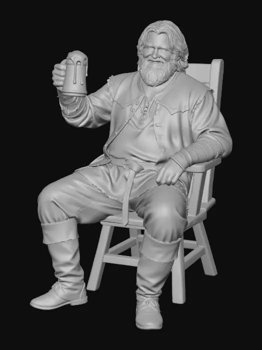 3D model for tavern drunkman