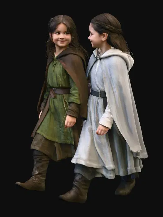 3D model for Two  Little Sisters