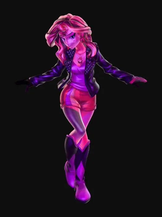 3D model for sunset Shimmer