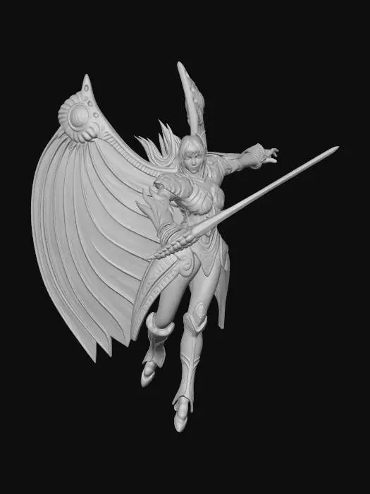 3D model for Dark Winged Knight