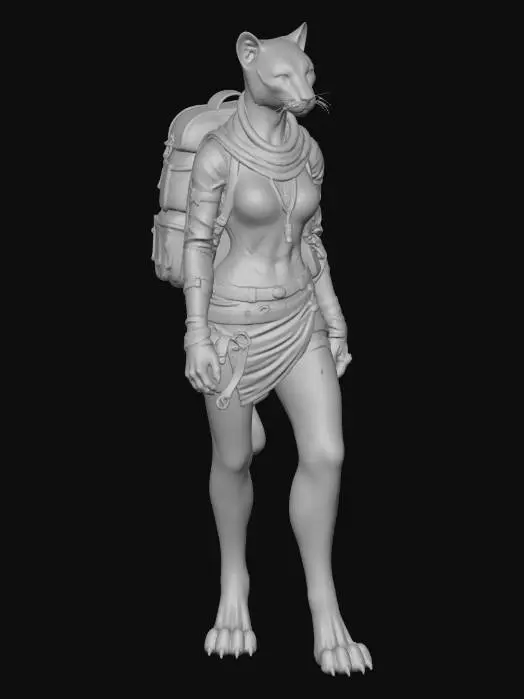 3D model for Wandering Panther Traveler