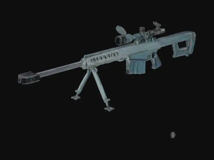 3D model for Sniper Rifle, barret, Narco, old gun lost, 